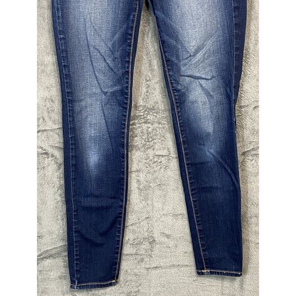 American Eagle Outfitters Jegging Woman Size 4 Super Stretch Ripple Dark Wash - Picture 4 of 16